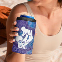 Purple Polynesia Father's Day 4 in 1 Can Cooler Tumbler Dad You Are My Hero LT14 - Polynesian Pride