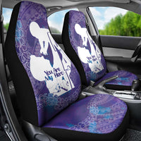 Purple Polynesia Father's Day Car Seat Cover Dad You Are My Hero
