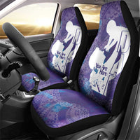 Purple Polynesia Father's Day Car Seat Cover Dad You Are My Hero