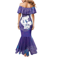 Purple Polynesia Father's Day Mermaid Dress Dad You Are My Hero