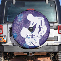 Purple Polynesia Father's Day Spare Tire Cover Dad You Are My Hero