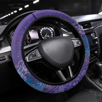 Purple Polynesia Father's Day Steering Wheel Cover Dad You Are My Hero LT14 Universal Fit Purple - Polynesian Pride