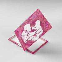 Pink Polynesia Father's Day Canvas Wall Art Dad You Are My Hero LT14 With Frame Pink - Polynesian Pride