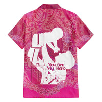Pink Polynesia Father's Day Family Matching Summer Maxi Dress and Hawaiian Shirt Dad You Are My Hero