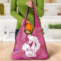 Pink Polynesia Father's Day Grocery Bag Dad You Are My Hero LT14 - Polynesian Pride
