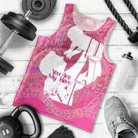 Pink Polynesia Father's Day Men Tank Top Dad You Are My Hero LT14 - Polynesian Pride