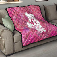 Pink Polynesia Father's Day Quilt Dad You Are My Hero