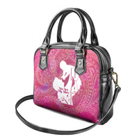 Pink Polynesia Father's Day Shoulder Handbag Dad You Are My Hero