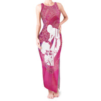 Pink Polynesia Father's Day Tank Maxi Dress Dad You Are My Hero