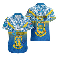 Tuvalu Independence Day Hawaiian Shirt Tuvaluan Proud 45th Anniversary Polynesian Pattern LT14 - Polynesian Pride