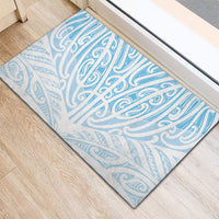 Blue New Zealand Puhoro Maori Tattoo Rubber Doormat