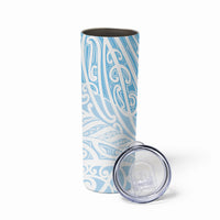 Blue New Zealand Puhoro Maori Tattoo Skinny Tumbler