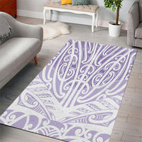 Purple New Zealand Puhoro Maori Tattoo Area Rug