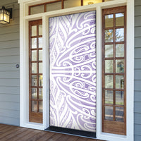 Purple New Zealand Puhoro Maori Tattoo Door Cover