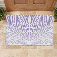 Purple New Zealand Puhoro Maori Tattoo Rubber Doormat