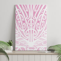 Pink New Zealand Puhoro Maori Tattoo Canvas Wall Art