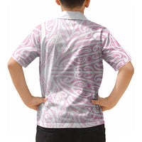 Pink New Zealand Puhoro Maori Tattoo Kid Hawaiian Shirt LT14 - Polynesian Pride