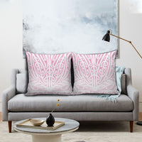 Pink New Zealand Puhoro Maori Tattoo Pillow Cover