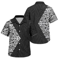 Black New Zealand Puhoro Maori Tattoo Family Matching Puletasi and Hawaiian Shirt LT14 Son's Shirt Black - Polynesian Pride