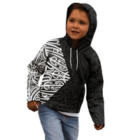 Black New Zealand Puhoro Maori Tattoo Kid Hoodie