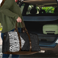 Black New Zealand Puhoro Maori Tattoo Travel Bag