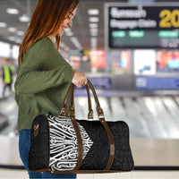 Black New Zealand Puhoro Maori Tattoo Travel Bag
