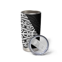 Black New Zealand Puhoro Maori Tattoo Tumbler Cup