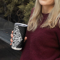 Black New Zealand Puhoro Maori Tattoo Tumbler Cup
