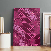 Pink Aloha Hawaii Canvas Wall Art Hawaiian Kakau Ohia Lehua Lei LT14 - Polynesian Pride