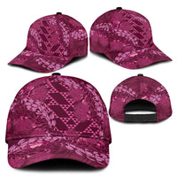 Pink Aloha Hawaii Classic Cap Hawaiian Kakau Ohia Lehua Lei LT14 - Polynesian Pride