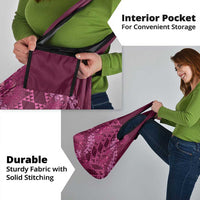 Pink Aloha Hawaii Grocery Bag Hawaiian Kakau Ohia Lehua Lei LT14 - Polynesian Pride