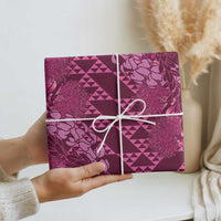 Pink Aloha Hawaii Wrapping Paper Hawaiian Kakau Ohia Lehua Lei LT14 - Polynesian Pride