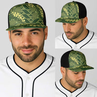 Green Aloha Hawaii Baseball Net Cap Hawaiian Kakau Ohia Lehua Lei - Polynesian Pride