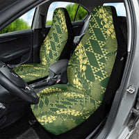 Green Aloha Hawaii Car Seat Cover Hawaiian Kakau Ohia Lehua Lei - Polynesian Pride