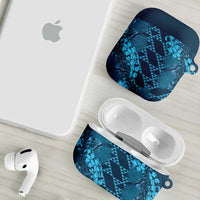 Naval Night Aloha Hawaii AirPods Case Hawaiian Kakau Ohia Lehua Lei - Polynesian Pride
