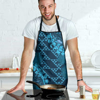 Naval Night Aloha Hawaii Apron Hawaiian Kakau Ohia Lehua Lei - Polynesian Pride