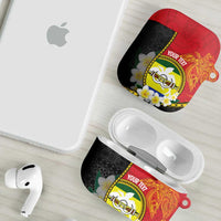 Personalised PNG Morobe Provins AirPods Case Papua New Guinea Plumeria Melanesian Pattern LT14 - Polynesian Pride