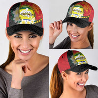 PNG Morobe Provins Classic Cap Papua New Guinea Plumeria Melanesian Pattern - Polynesian Pride