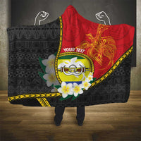 Personalised PNG Morobe Provins Hooded Blanket Papua New Guinea Plumeria Melanesian Pattern LT14 - Polynesian Pride