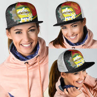 PNG Morobe Provins Mesh Trucker Cap Papua New Guinea Plumeria Melanesian Pattern LT14 - Polynesian Pride