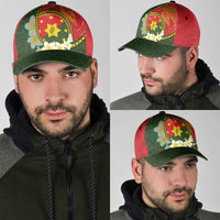 PNG Isten Hailans Provins Classic Cap Papua New Guinea Plumeria Melanesian Pattern - Polynesian Pride