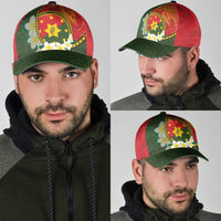 PNG Isten Hailans Provins Classic Cap Papua New Guinea Plumeria Melanesian Pattern LT14 - Polynesian Pride