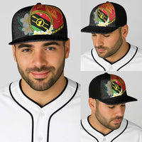 PNG Sauten Hailans Baseball Net Cap Papua New Guinea Plumeria Melanesian Pattern LT14 - Polynesian Pride
