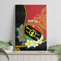Personalised PNG Sauten Hailans Canvas Wall Art Papua New Guinea Plumeria Melanesian Pattern LT14 - Polynesian Pride