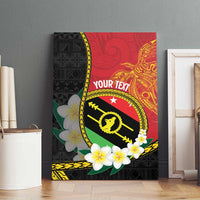 Personalised PNG Sauten Hailans Canvas Wall Art Papua New Guinea Plumeria Melanesian Pattern LT14 - Polynesian Pride