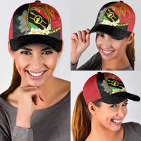 PNG Sauten Hailans Classic Cap Papua New Guinea Plumeria Melanesian Pattern LT14 - Polynesian Pride