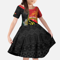 Personalised PNG Sauten Hailans Family Matching Puletasi and Hawaiian Shirt Papua New Guinea Plumeria Melanesian Pattern - Polynesian Pride