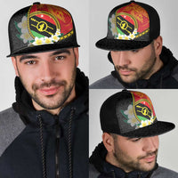 PNG Sauten Hailans Mesh Trucker Cap Papua New Guinea Plumeria Melanesian Pattern LT14 - Polynesian Pride