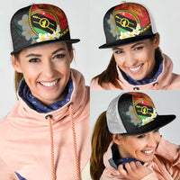 PNG Sauten Hailans Mesh Trucker Cap Papua New Guinea Plumeria Melanesian Pattern LT14 - Polynesian Pride