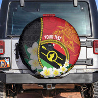 Personalised PNG Sauten Hailans Spare Tire Cover Papua New Guinea Plumeria Melanesian Pattern - Polynesian Pride